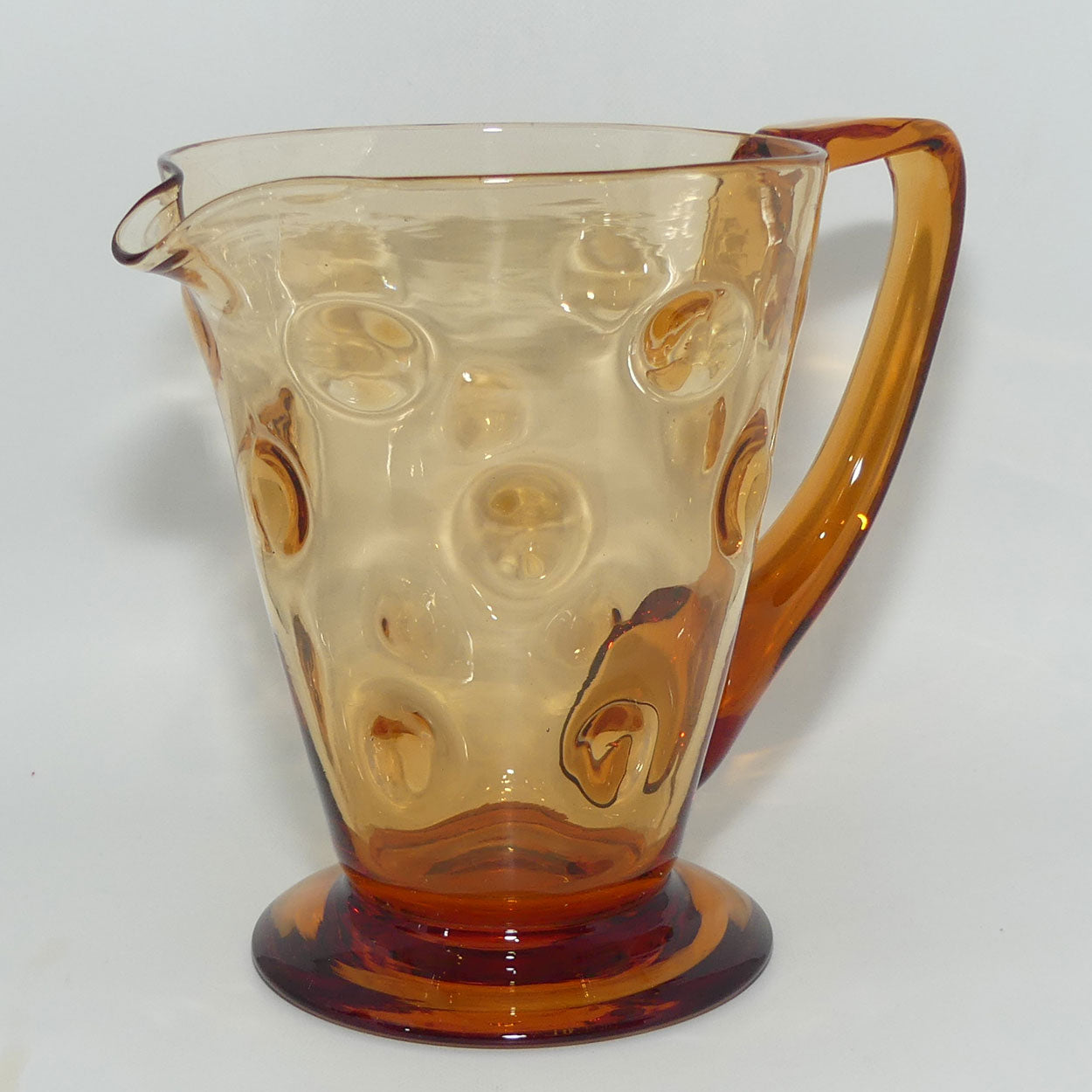 Honey Amber Crystal water jug | Dot design
