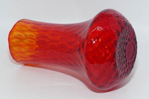 Early 20th Century Ruby Amberina Coin Dot glass jug