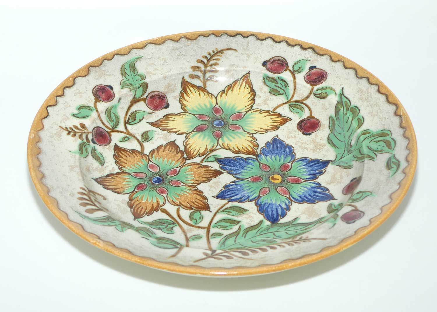 Gouda Pottery Holland Ambo pattern wall charger