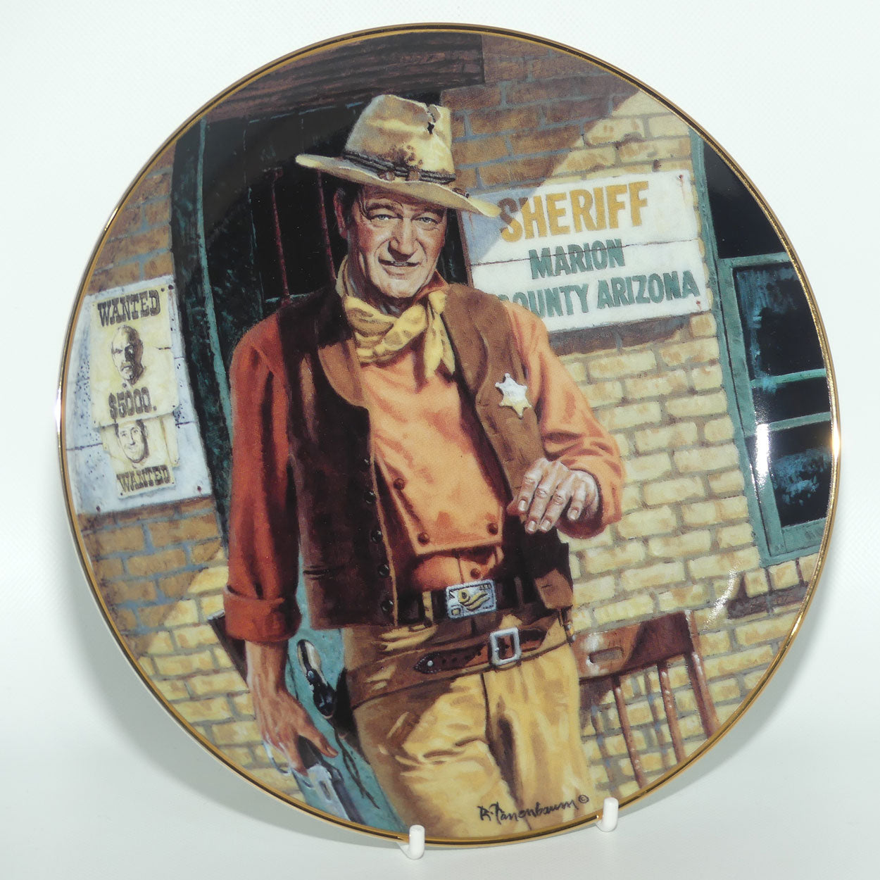 Franklin Mint Heirloom plate | John Wayne | American Legend