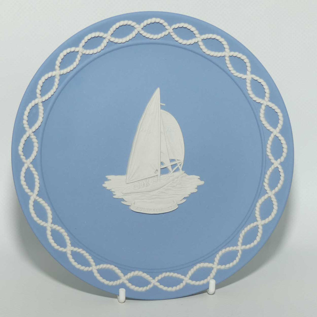 Wedgwood Jasper | White on Pale Blue | Australia II America's Cup Victory | Boxed