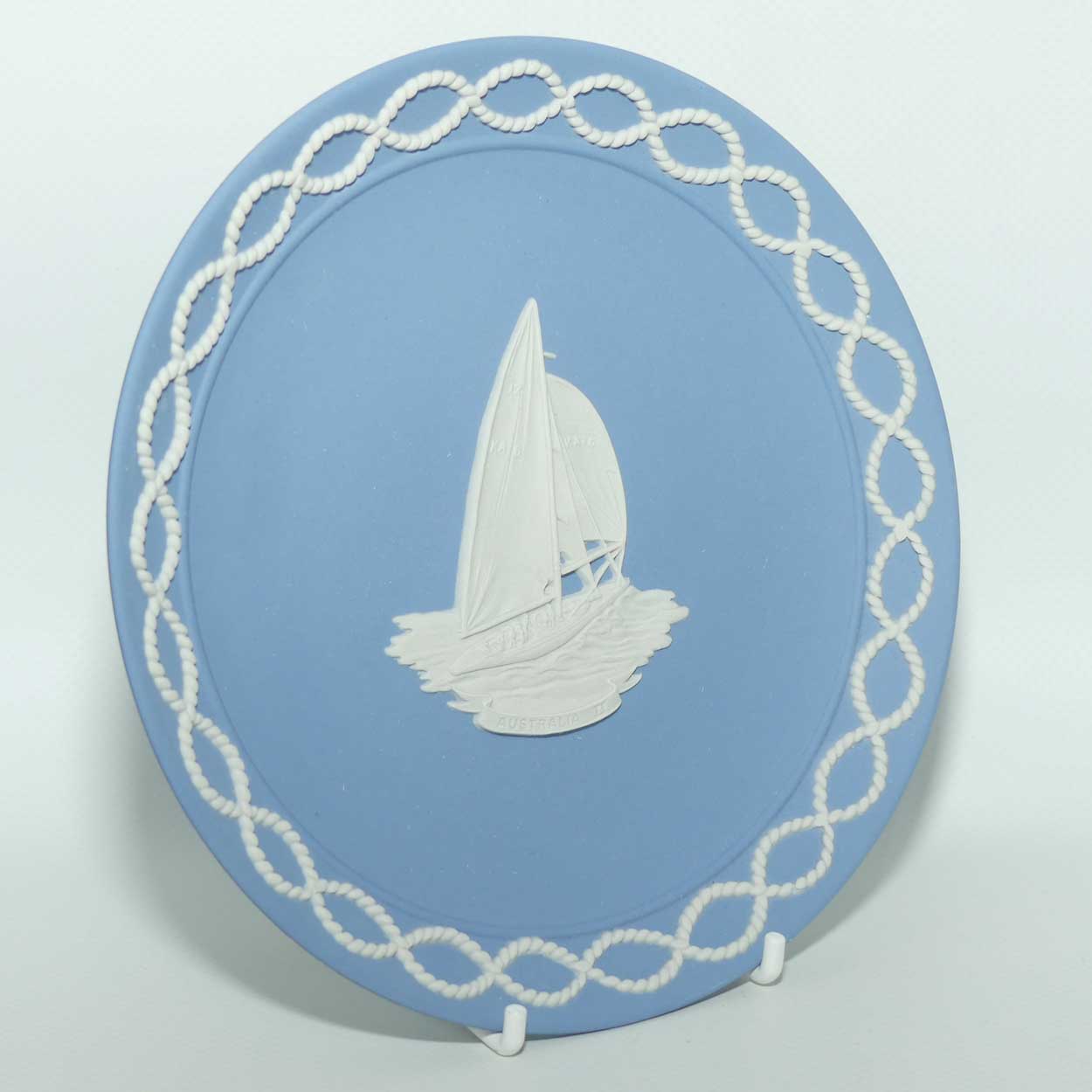 Wedgwood Jasper | White on Pale Blue | Australia II America's Cup Victory | Boxed