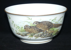 Franklin Porcelain | Lady Amherst's Pheasant Game Bird Bowl by Basil Ede