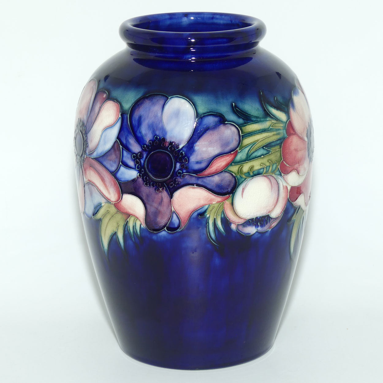 Walter Moorcroft Anemone (Blue) large vase #2