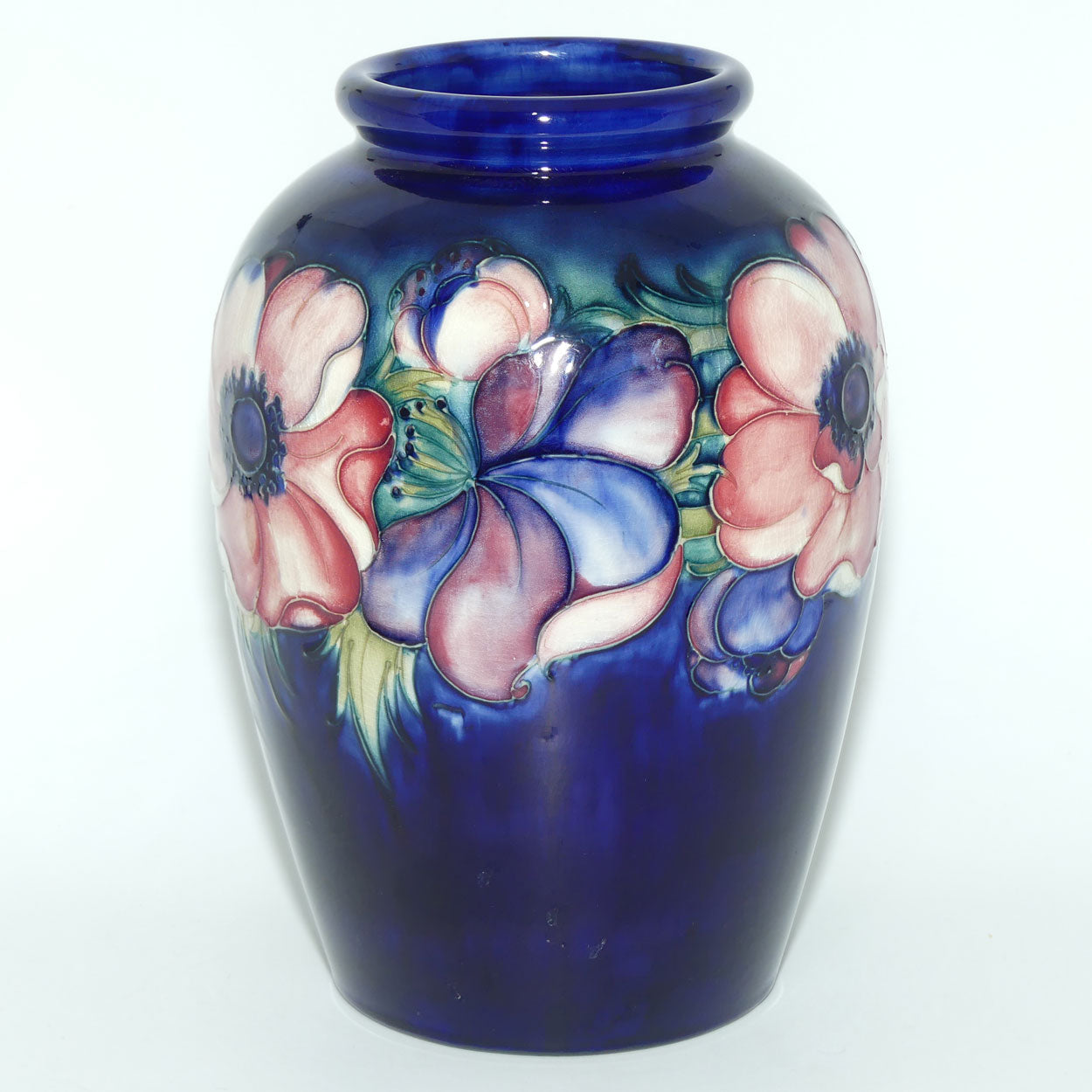 Walter Moorcroft Anemone (Blue) large vase #2