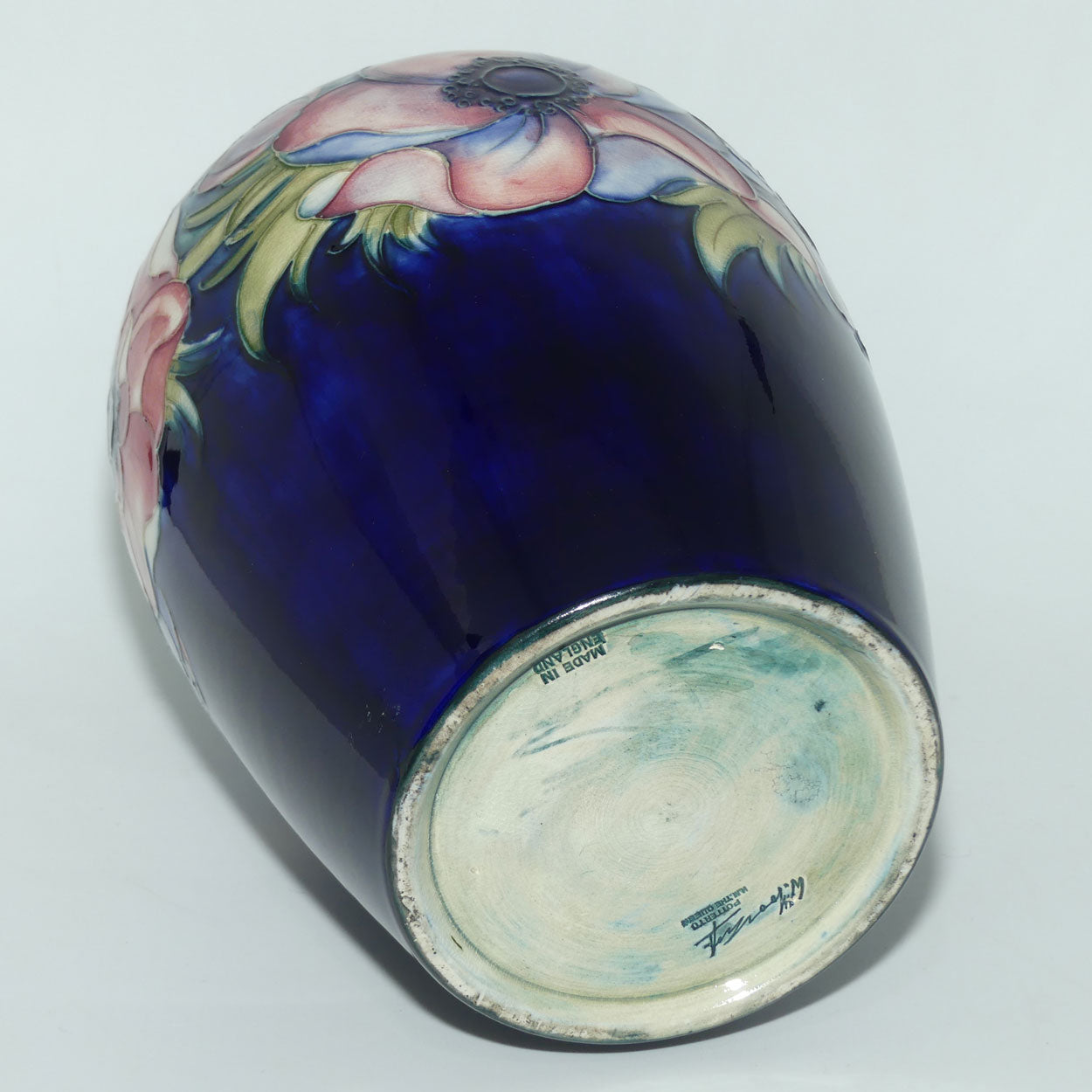 Walter Moorcroft Anemone (Blue) large vase #2