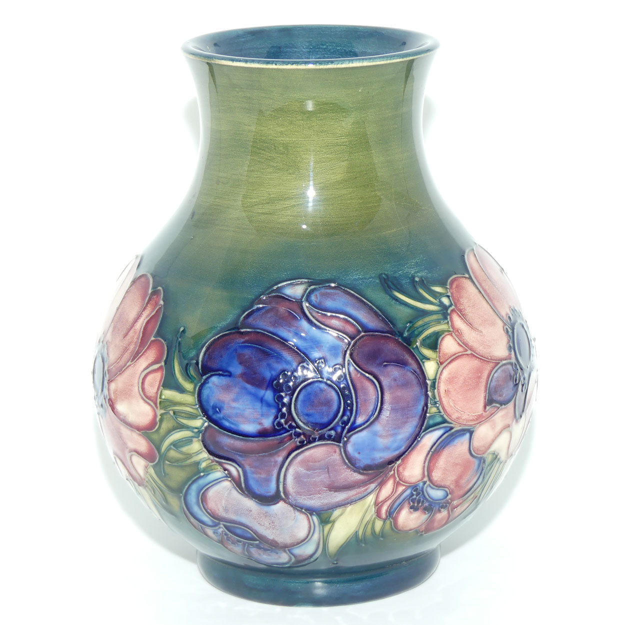 Walter Moorcroft Anemone (Green) 869/9 vase