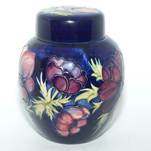 Moorcroft Anemone Blue 769/8 ginger jar