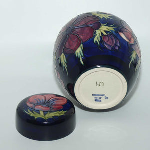 Moorcroft Anemone Blue 769/8 ginger jar