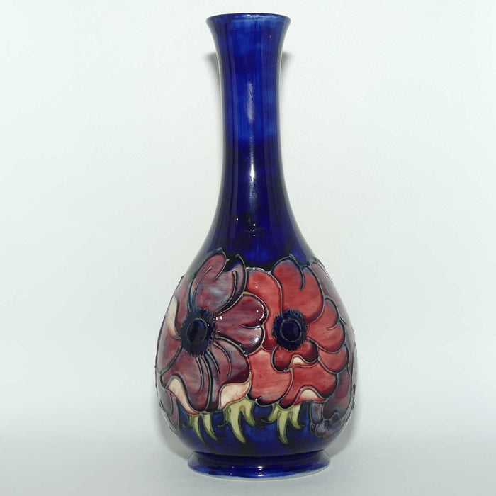 Walter Moorcroft Anemone on Blue ground 80/10 vase | Ltd Ed 35/200 | boxed