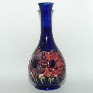 Walter Moorcroft Anemone on Blue ground 80/10 vase | Ltd Ed 35/200 | boxed