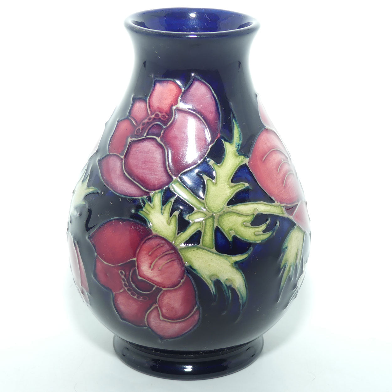 Moorcroft Anemone Blue 7/5 vase