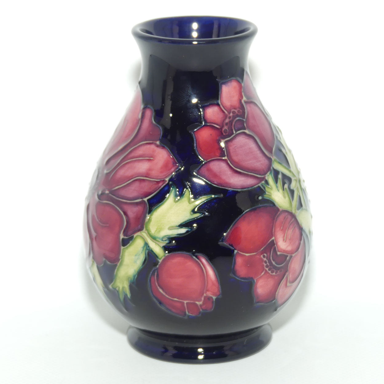 Moorcroft Anemone Blue 7/5 vase