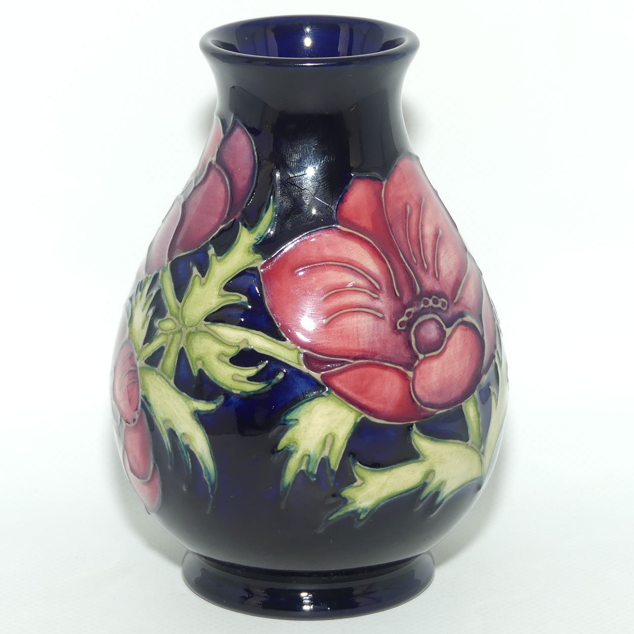 Moorcroft Anemone Blue 7/5 vase
