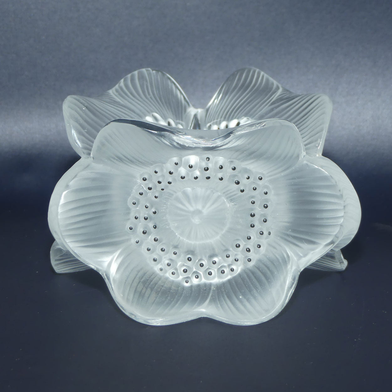 Lalique France Anemone Candle Holder