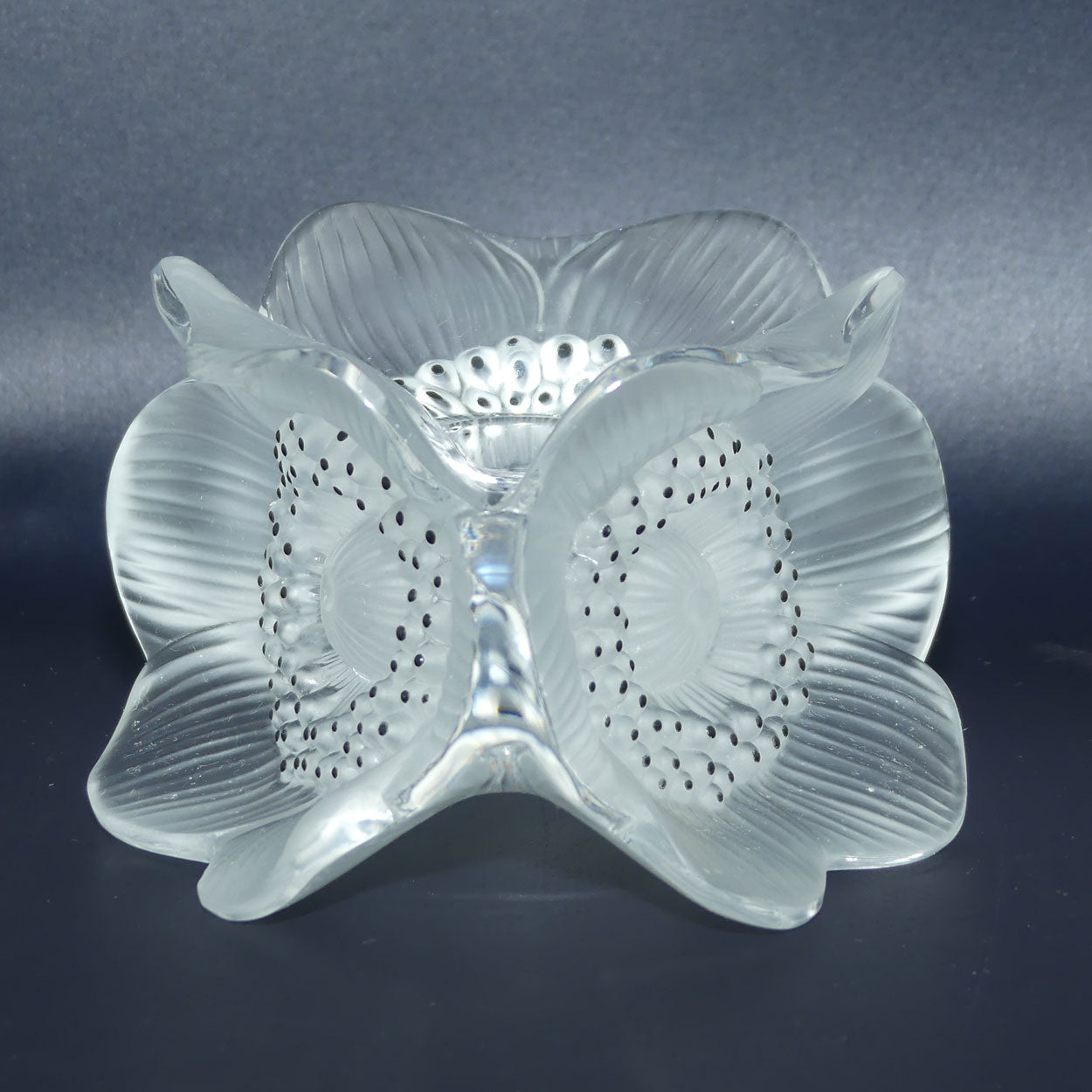 Lalique France Anemone Candle Holder
