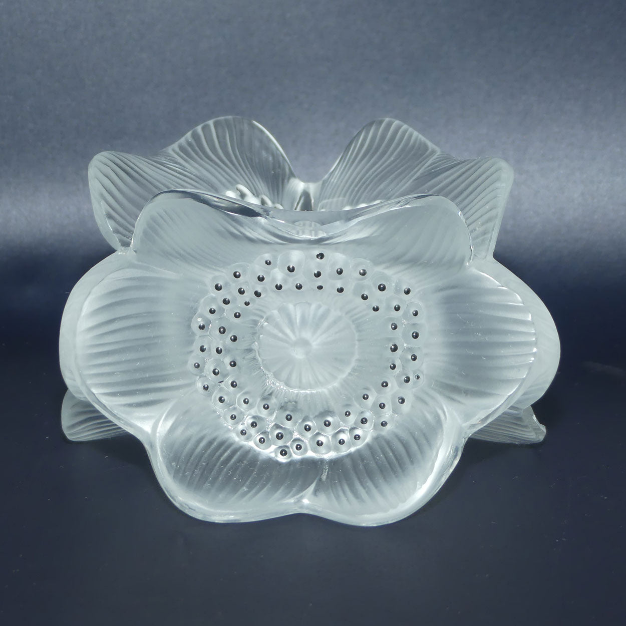 Lalique France Anemone Candle Holder