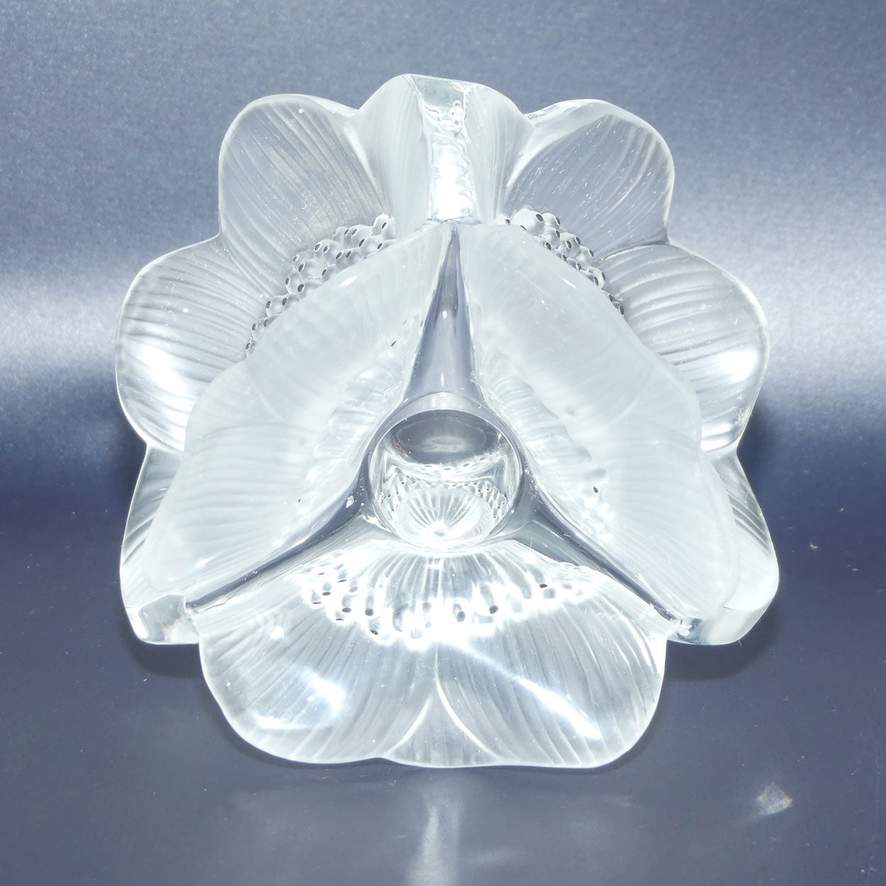 Lalique France Anemone Candle Holder