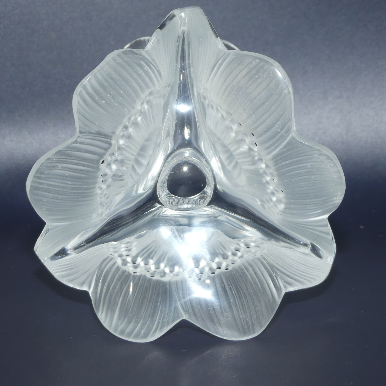 Lalique France Anemone Candle Holder