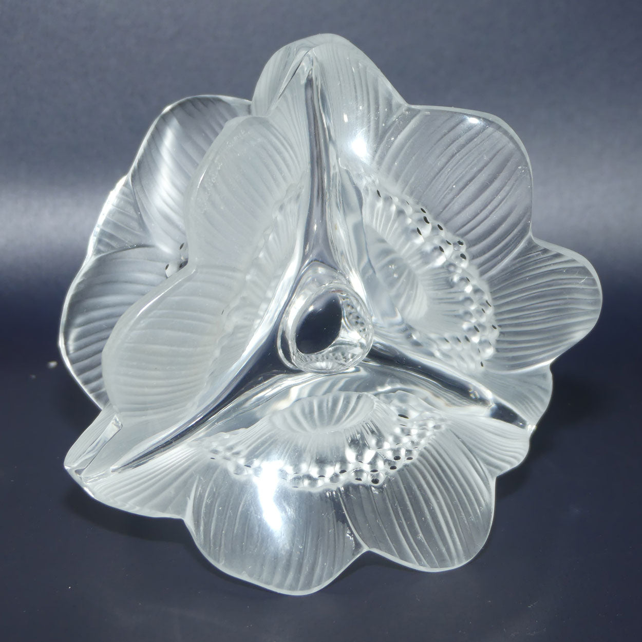 Lalique France Anemone Candle Holder
