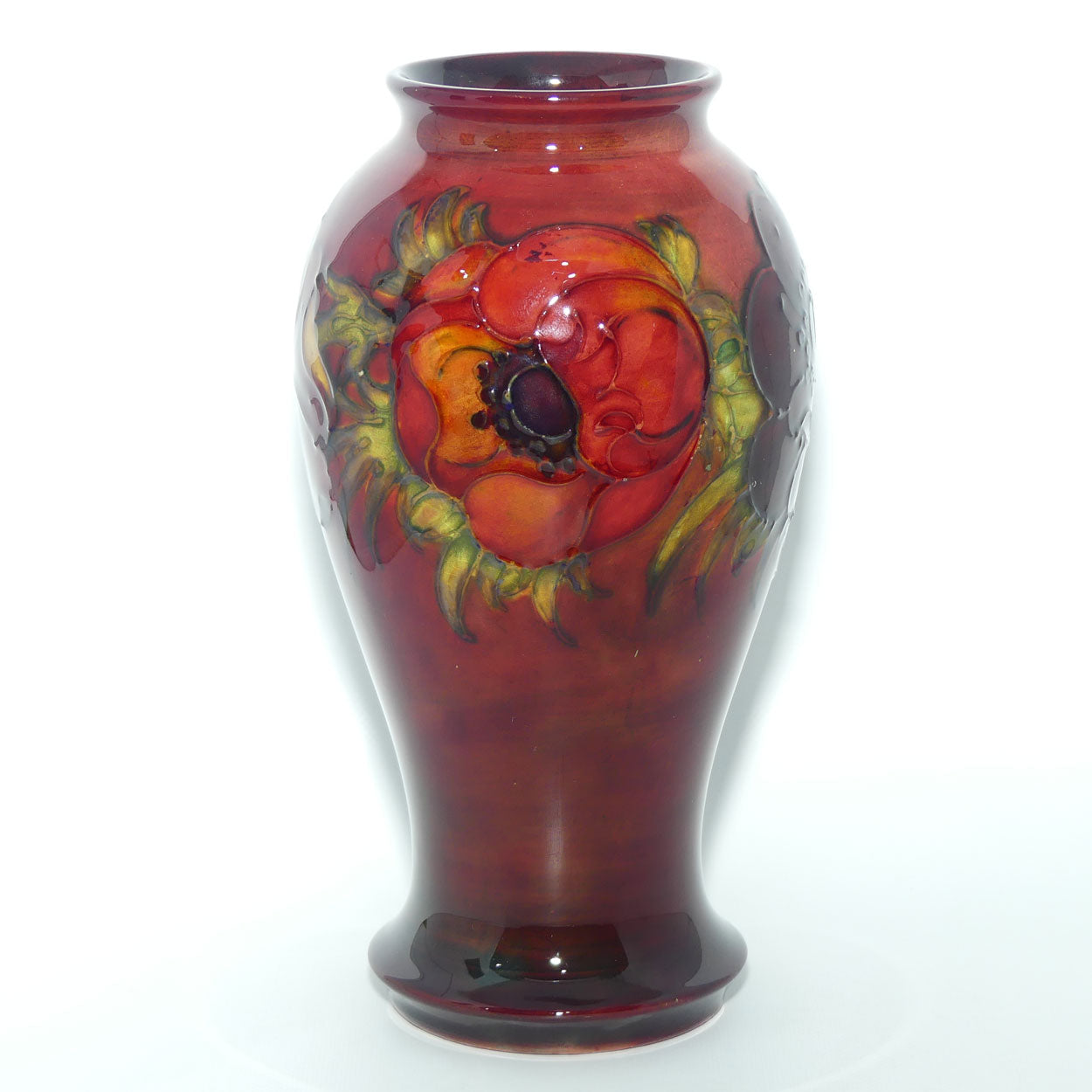 Walter Moorcroft Flambe Anemone vase 