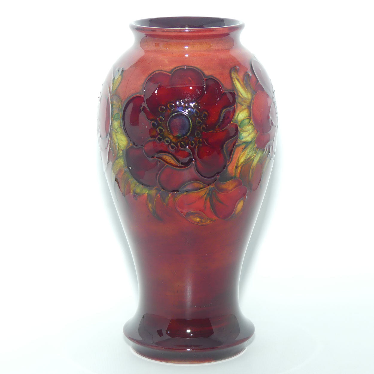 Walter Moorcroft Flambe Anemone vase 