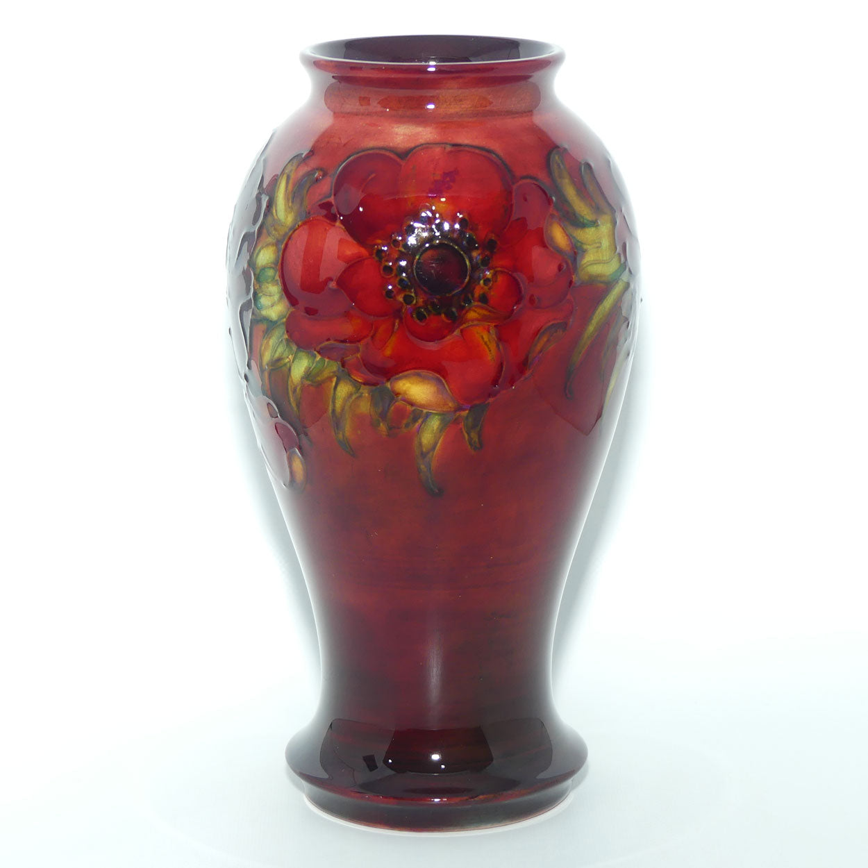Walter Moorcroft Flambe Anemone vase 