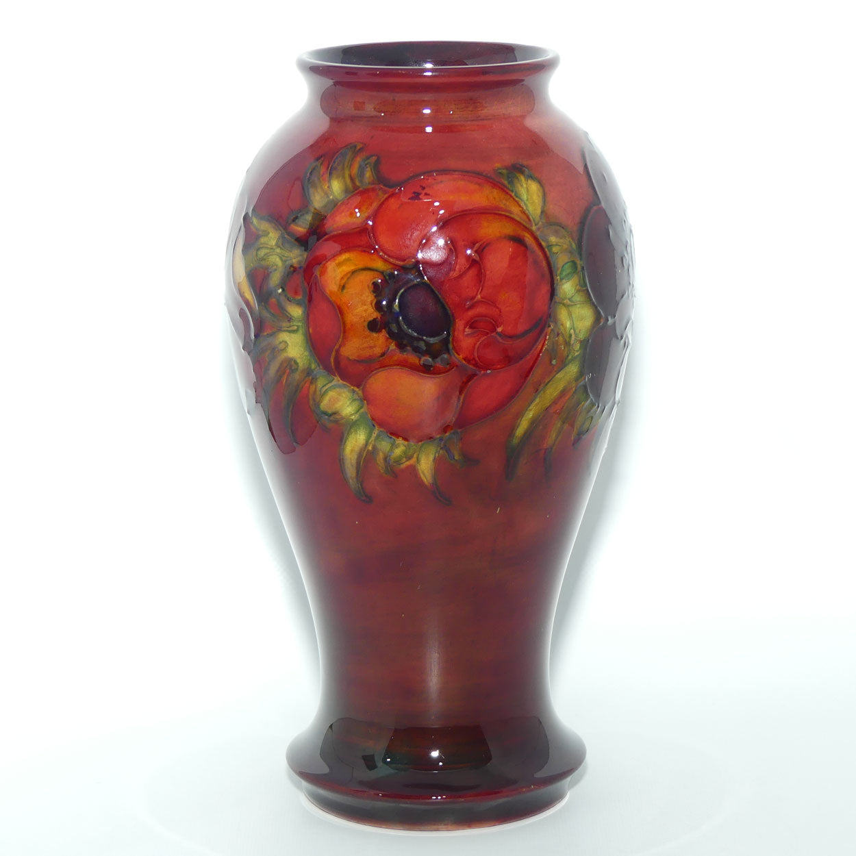 Walter Moorcroft Flambe Anemone vase 