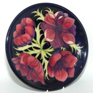 Moorcroft Anemone Revival on Blue 783/10 plate