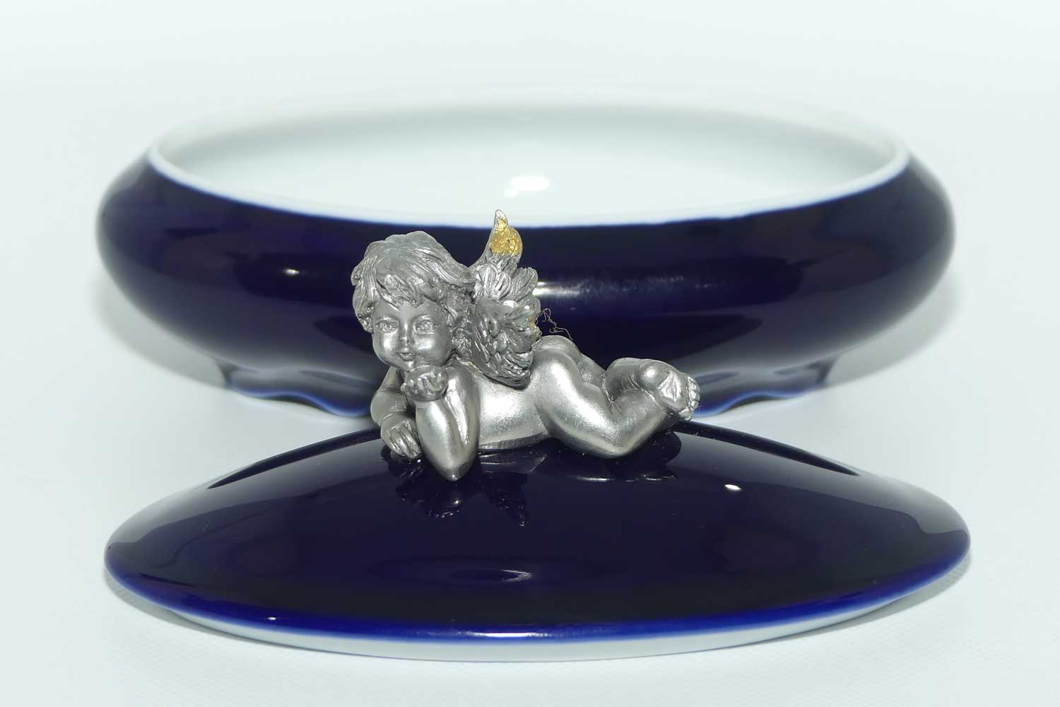 Les Etains Du Prince Limoges France oval trinket