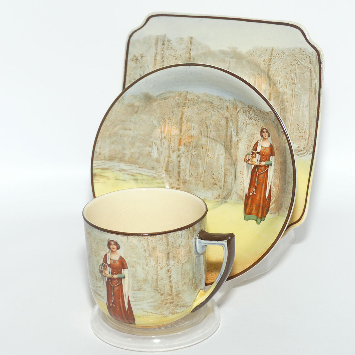 Royal Doulton Shakespearean Anne Page trio D3596 | matched
