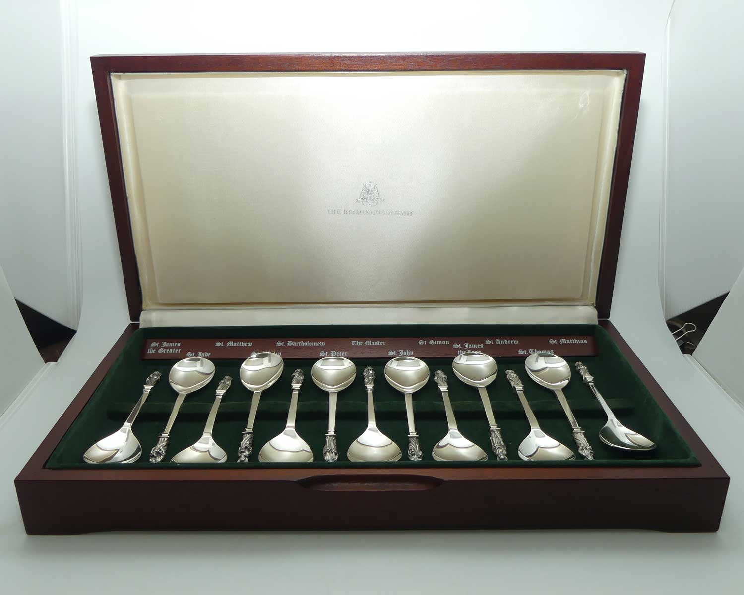 Birmingham Mint | set of 13 Sterling Silver Apostle Spoons in presentation case | Birmingham 1977