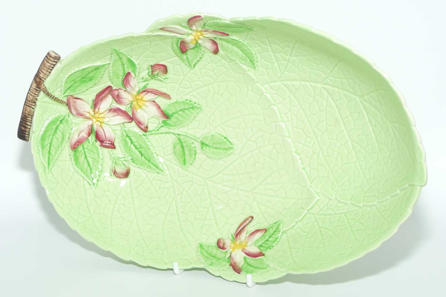 Carlton Ware Apple Blossom on Green leaf bowl | 1556/2 | 27.5cms