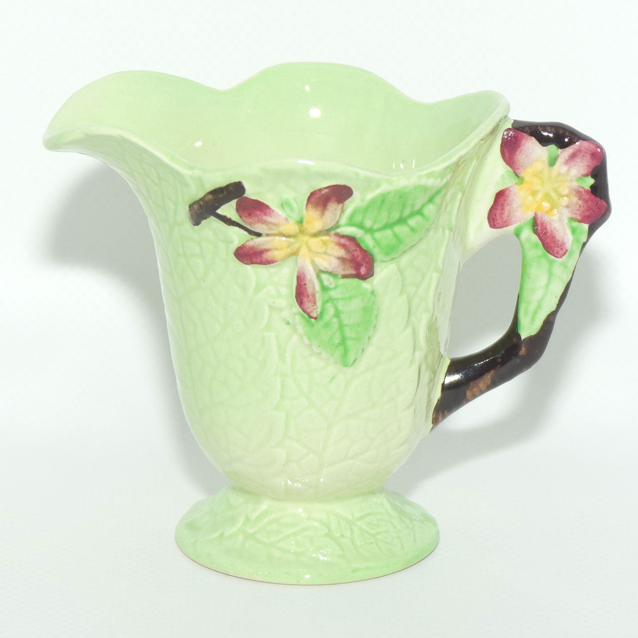 Carlton Ware Apple Blossom pattern small jug | Green