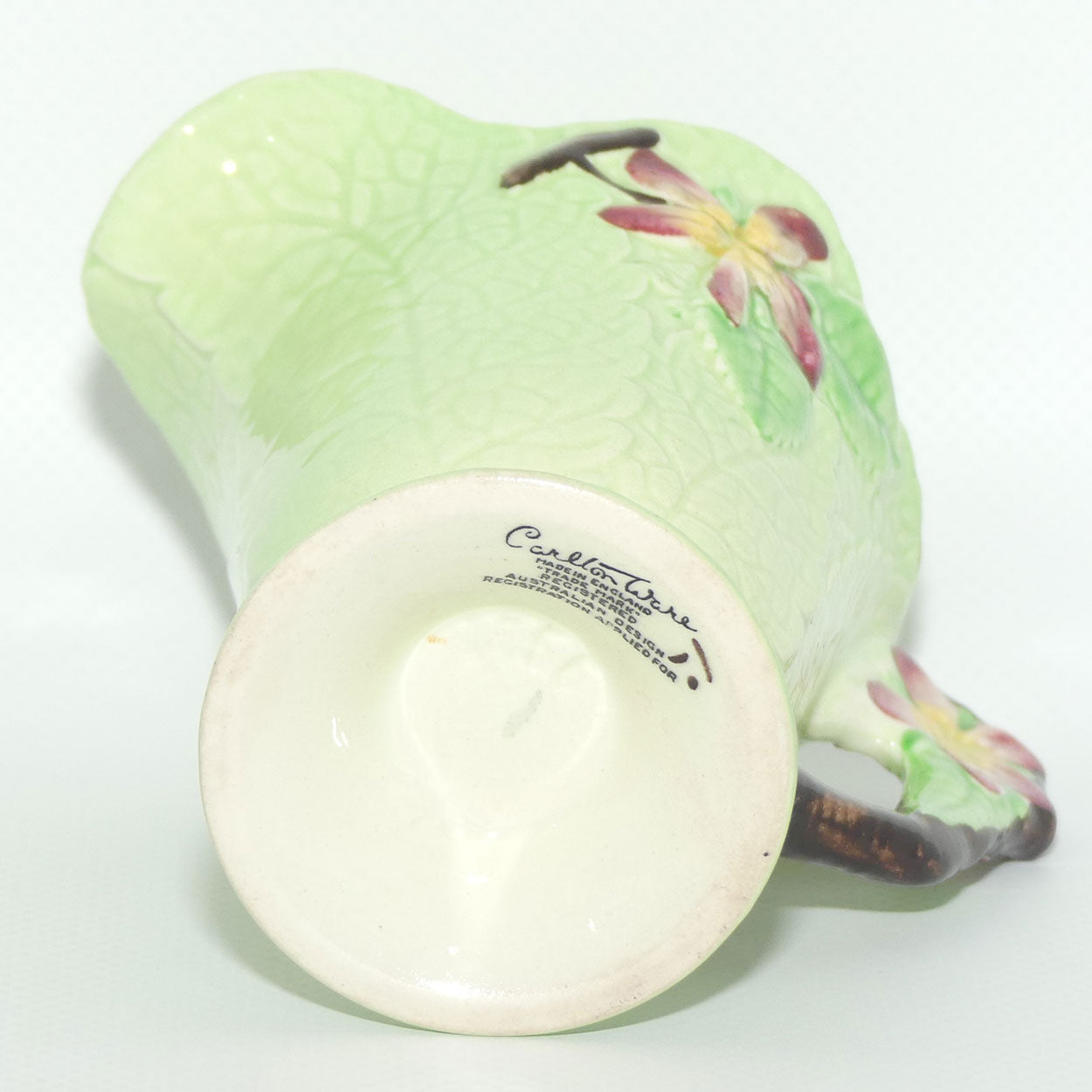 Carlton Ware Apple Blossom pattern small jug | Green