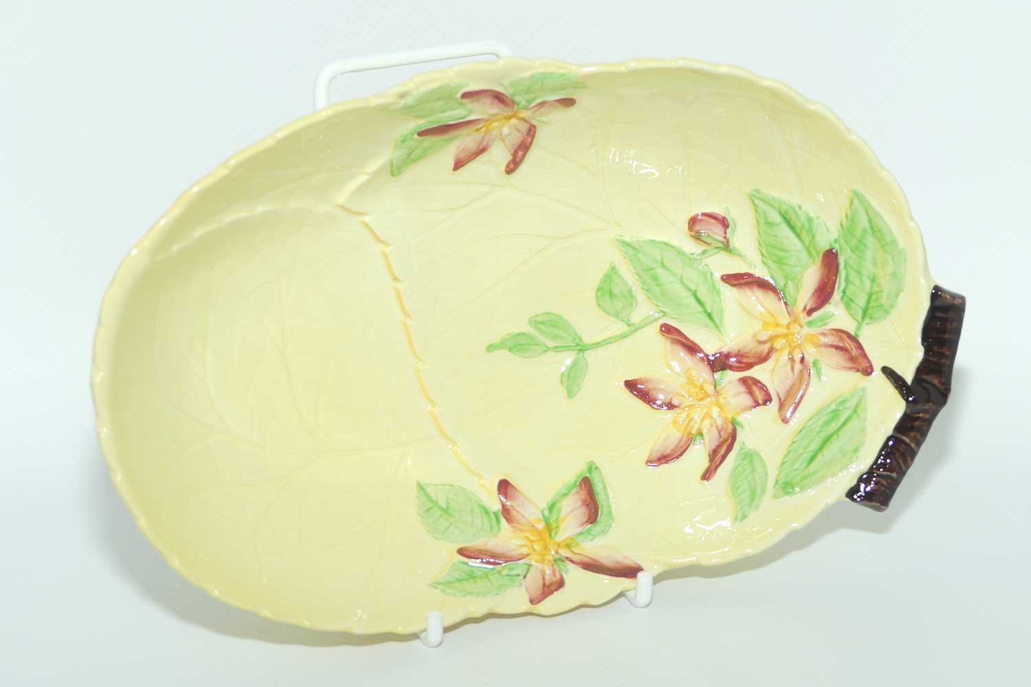 Carlton Ware Apple Blossom on Yellow leaf bowl | 1665/4 | 21cms