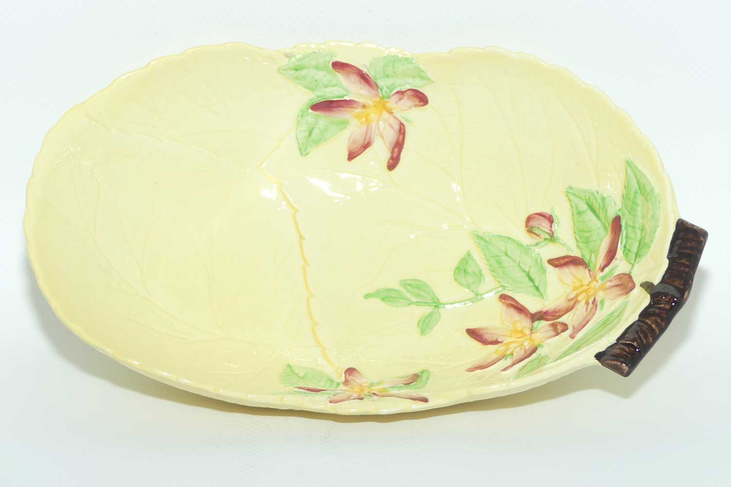 Carlton Ware Apple Blossom on Yellow leaf bowl | 1665/4 | 21cms