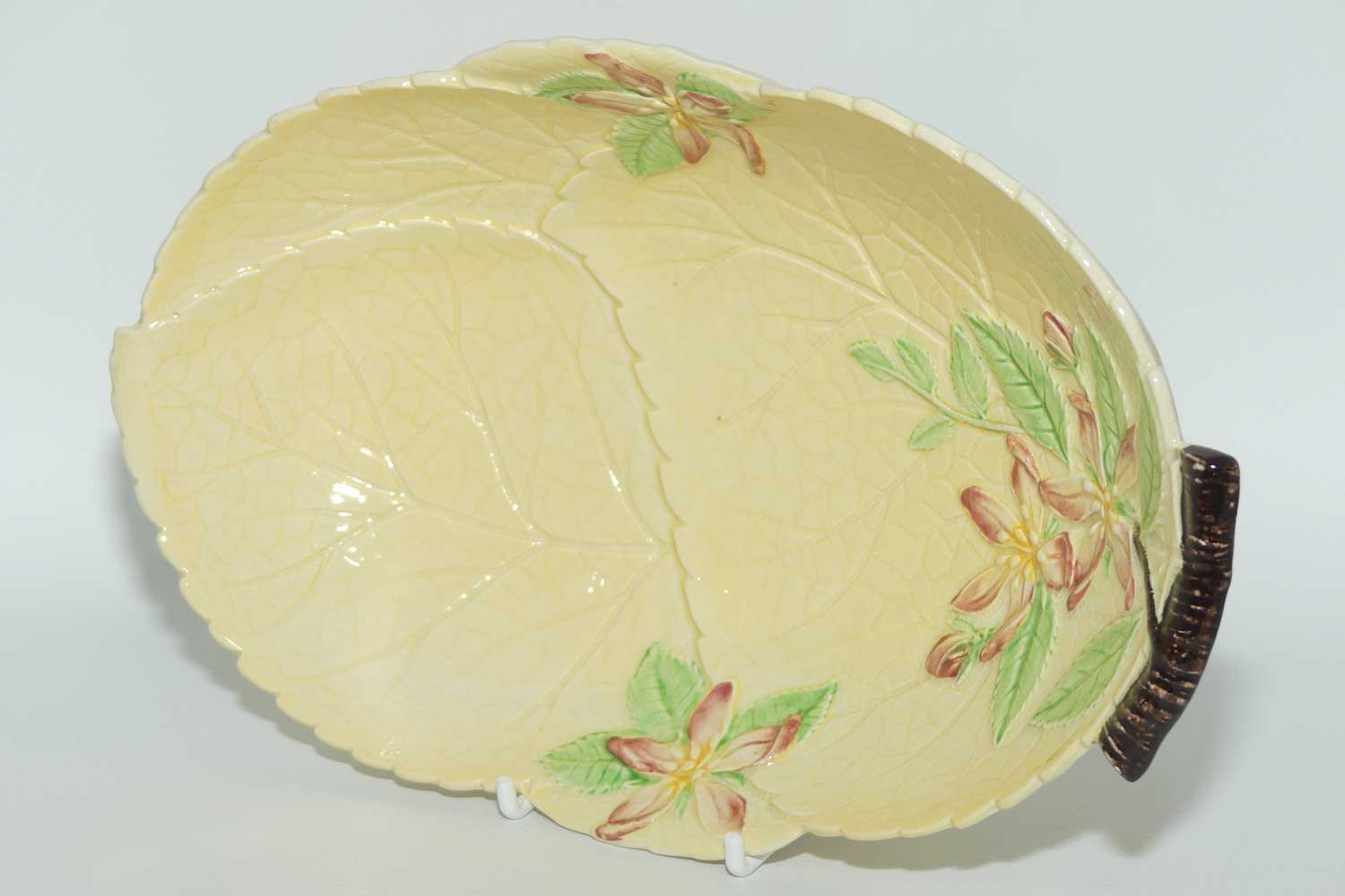 Carlton Ware Apple Blossom on Yellow leaf bowl | 1665/3 | 24cms