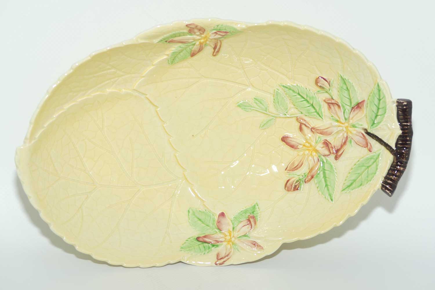 Carlton Ware Apple Blossom on Yellow leaf bowl | 1665/3 | 24cms