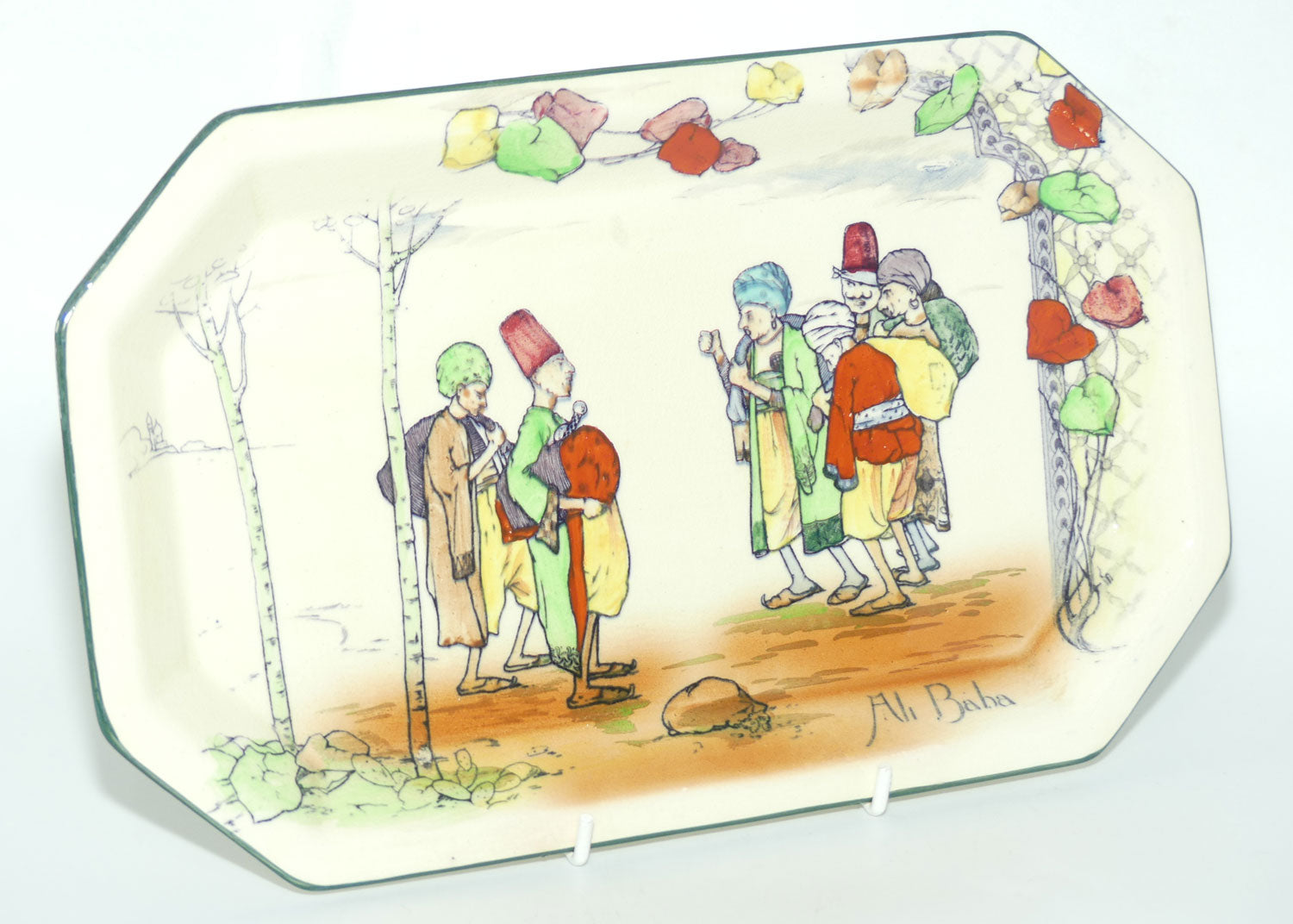 Royal Doulton Arabian Nights hexagonal tray D3420