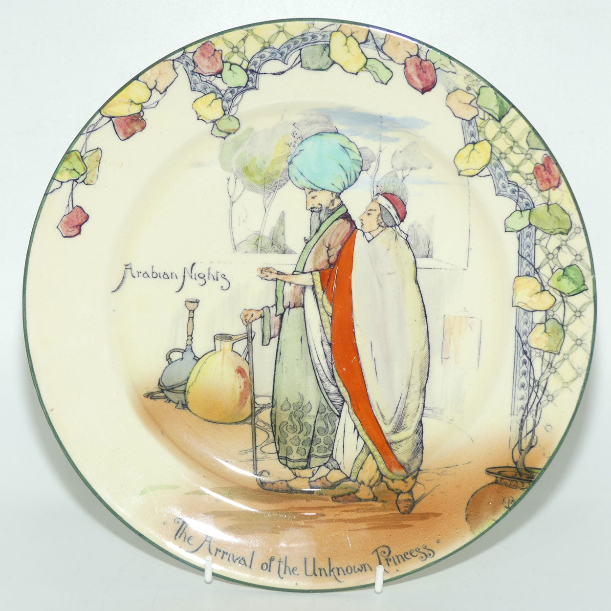 Royal Doulton Arabian Nights The Arrival of the Unknown Princess plate D3420