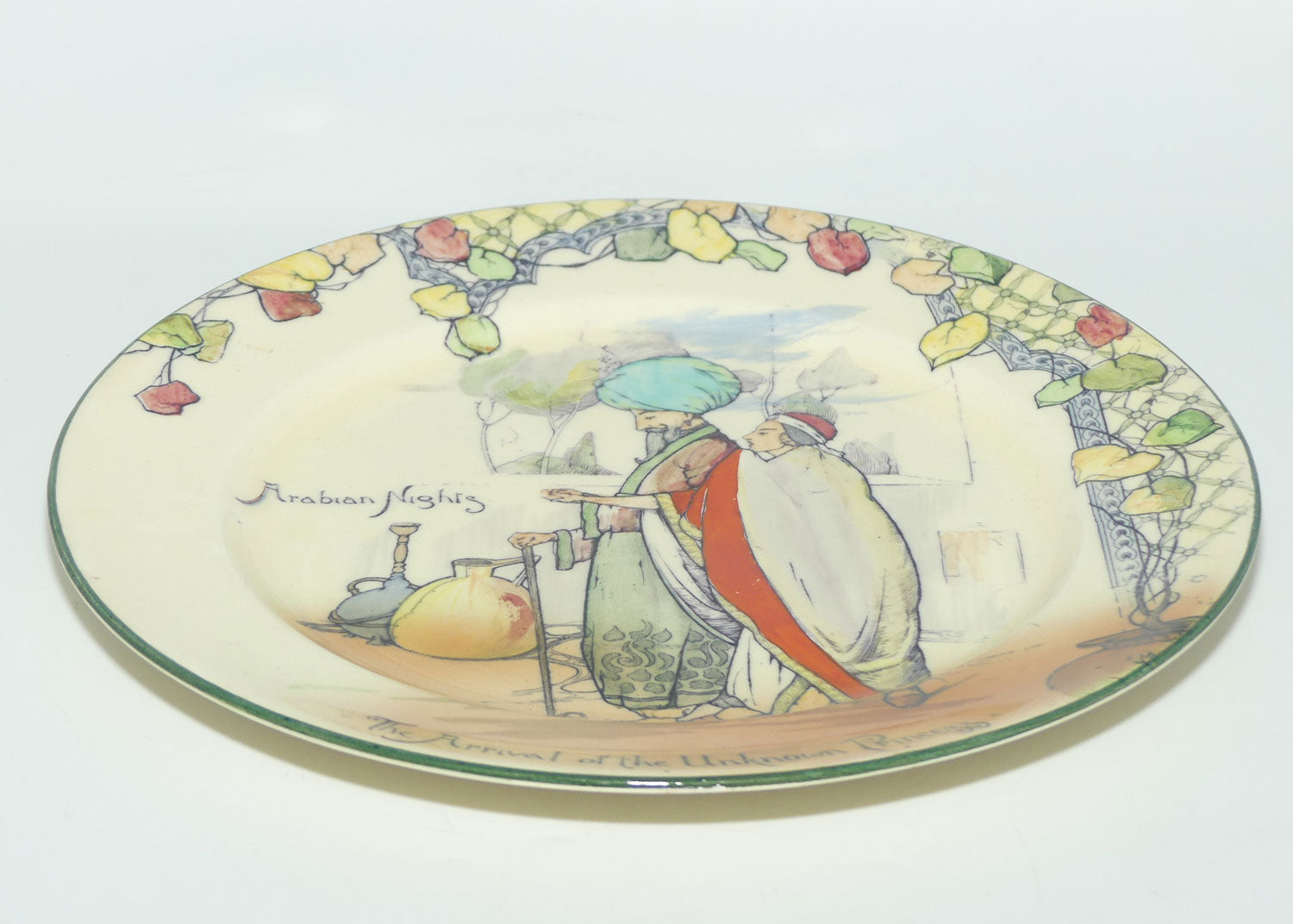 Royal Doulton Arabian Nights The Arrival of the Unknown Princess plate D3420