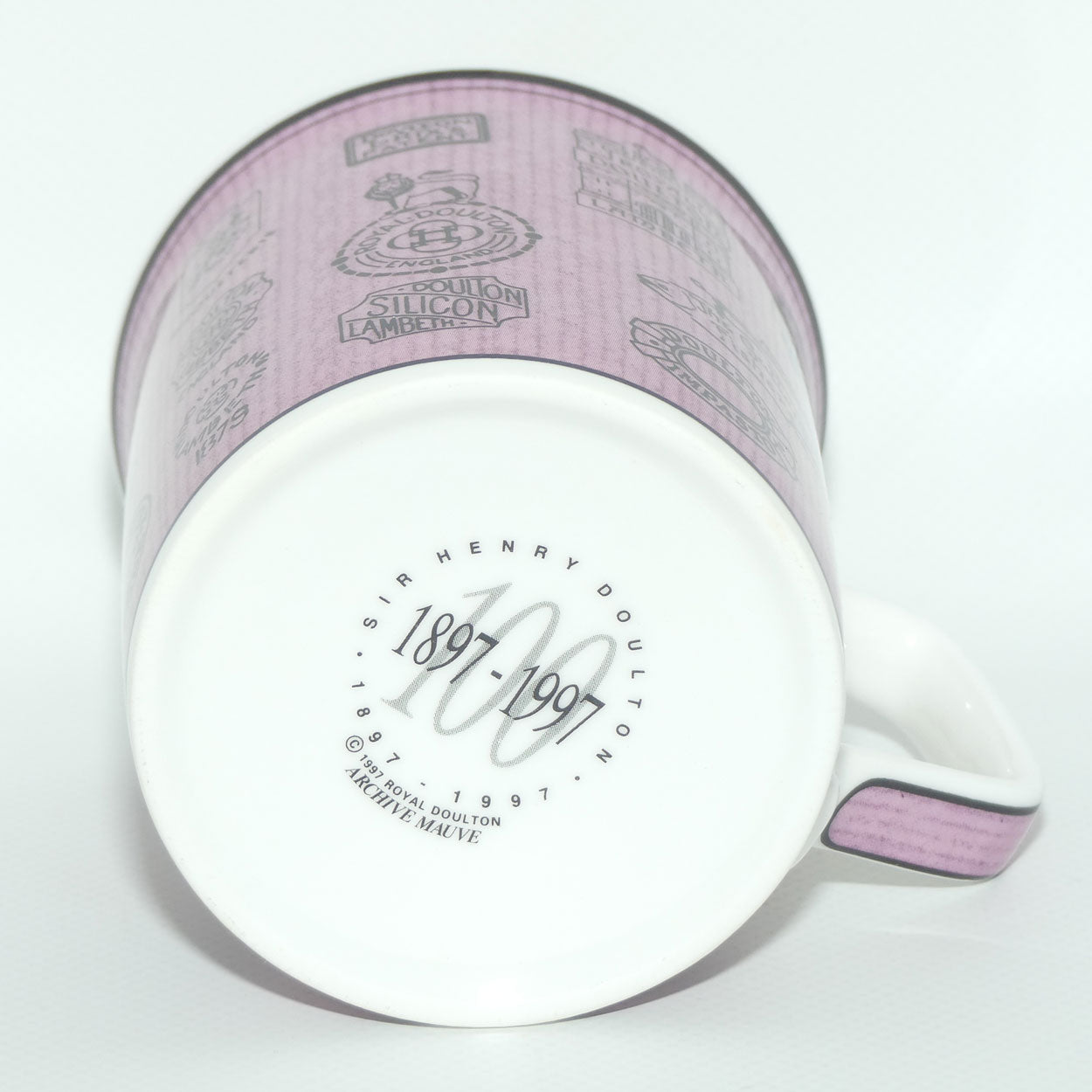 Royal Doulton Sir Henry Doulton 1897 - 1997 Archive mug | Mauve | boxed