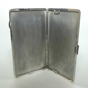 Aristocrat for Hardy Brothers EP Silver Plated engine turned cigarette case