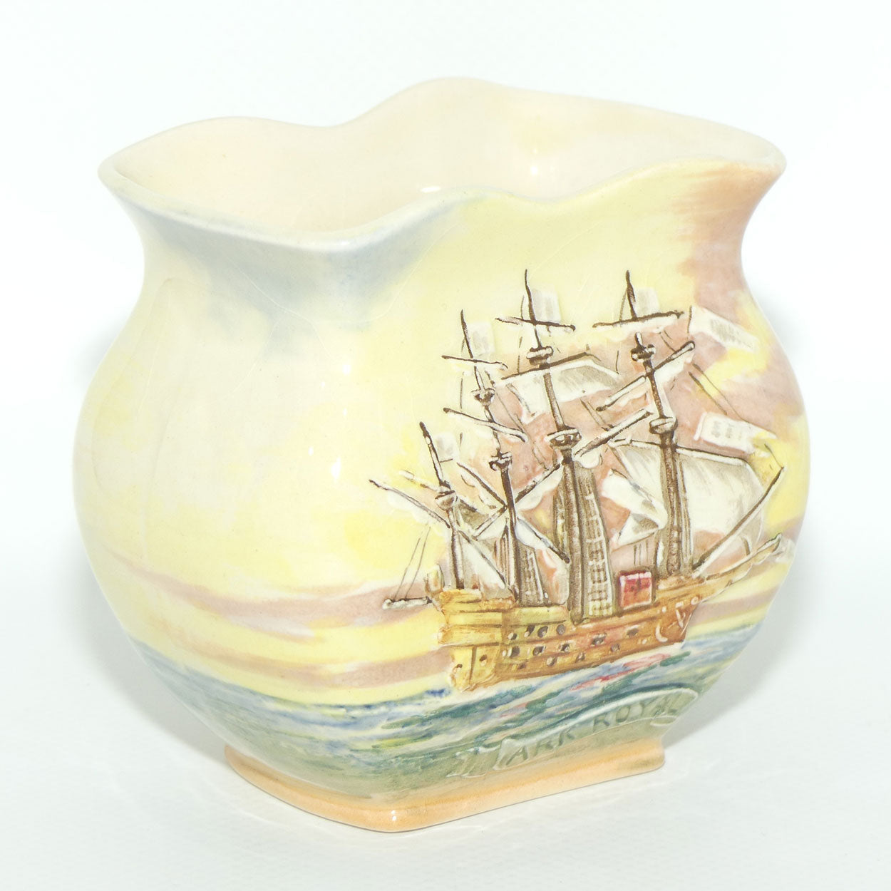 Royal Doulton Famous Ships Ark Royal small vase D5957 | #1