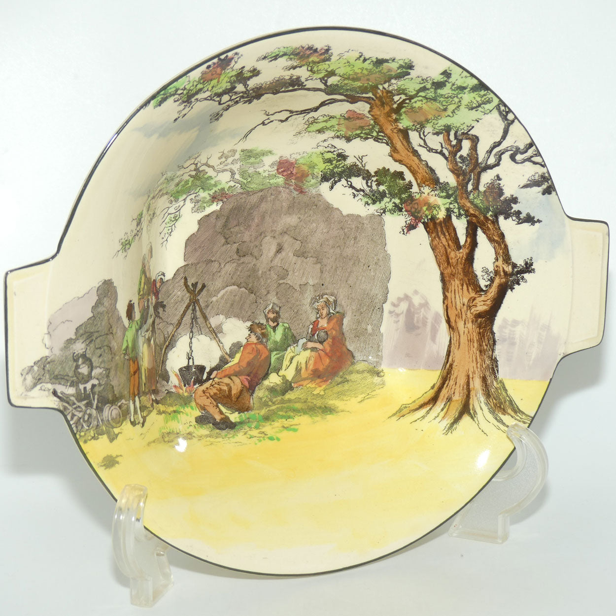 Royal Doulton Gleaners and Gypsies Art Deco bowl