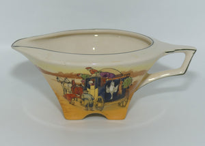 Royal Doulton Coaching Days Art Deco gravy boat