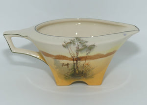 Royal Doulton Coaching Days Art Deco gravy boat