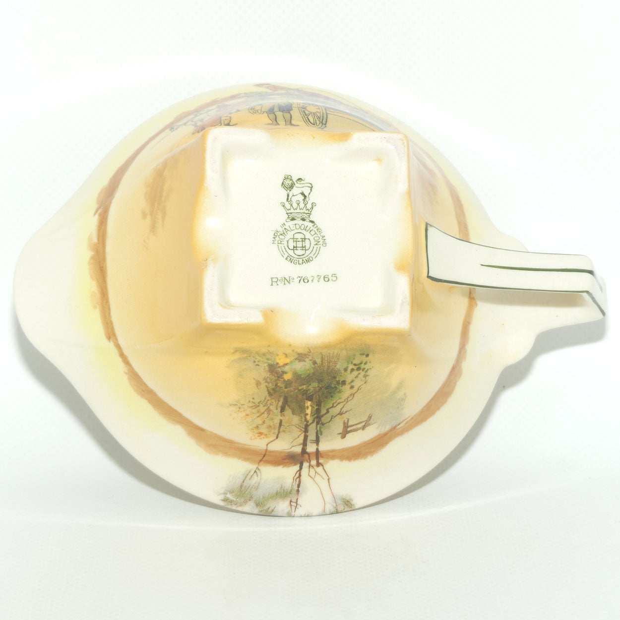 Royal Doulton Coaching Days Art Deco gravy boat