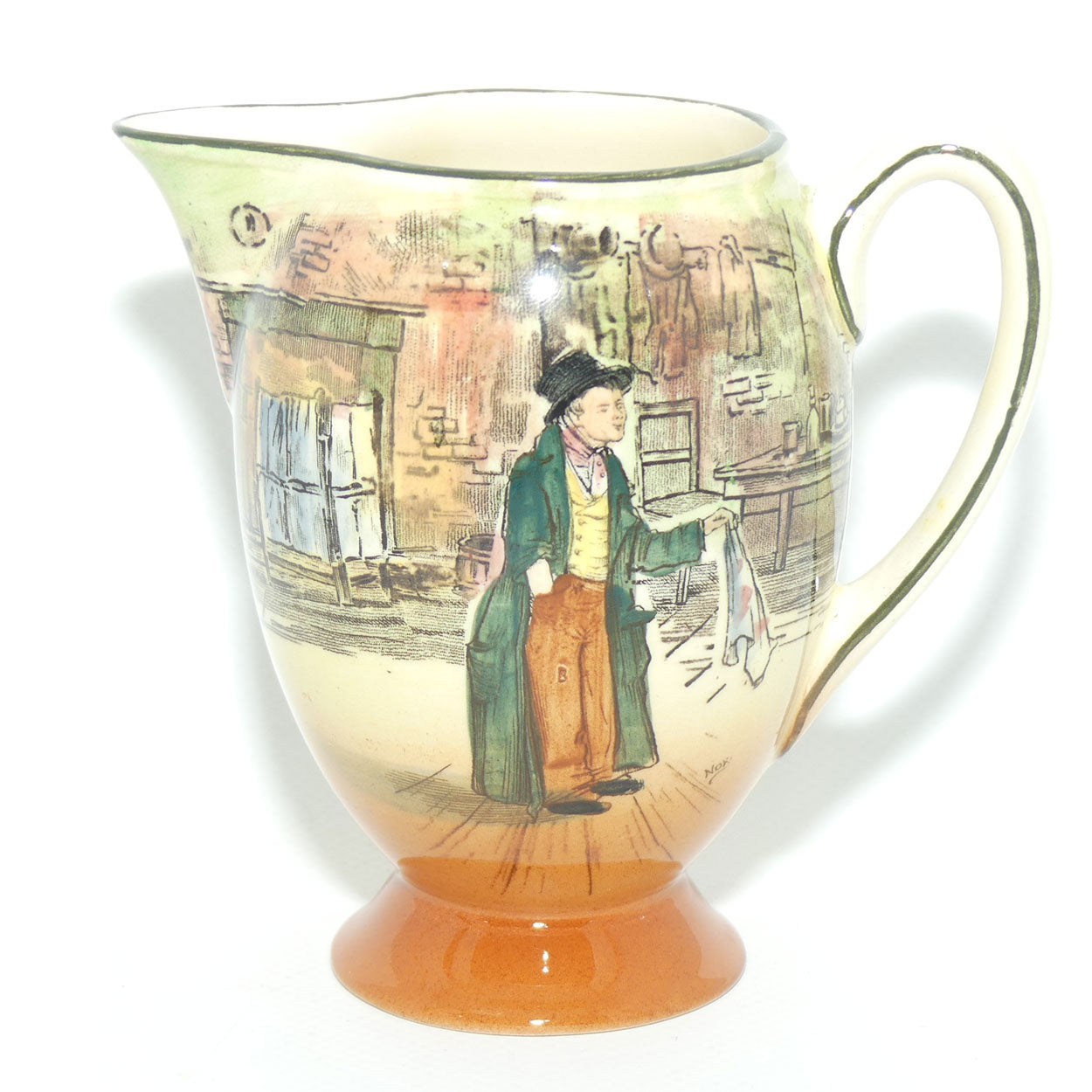 Royal Doulton Dickens Artful Dodger footed cream jug D5175